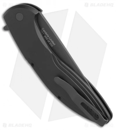Pro-Tech Cambria Plunge Lock Flipper Knife Black Al (3.5" Black) CF03 - Image 3