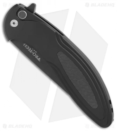 Pro-Tech Cambria Flipper Knife Black Al/Carbon Fiber (3.5" Black) CF22 - Image 3
