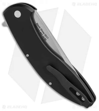 Pro-Tech Cambria Prototype Flipper Knife Black Aluminum (3.5" Stonewash) - Image 3