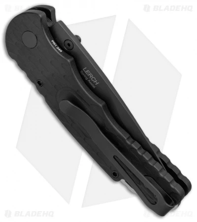 Pro-Tech Lerch TR-5 Spring Assisted Knife Black Feathered (3.25" Black Serr) - Image 3