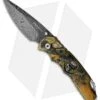 Pro-Tech Lerch TR-5 Skull Custom Spring Assisted Knife Splash (3.25" Damascus)