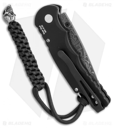 Pro-Tech Lerch TR-5 Ltd. Edition Skull Spring Assisted Knife (3.25" Damascus) - Image 3
