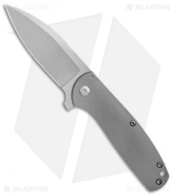 Laconico Knives Jasmine Frame Lock Knife Contoured Ti (3.1" Satin)