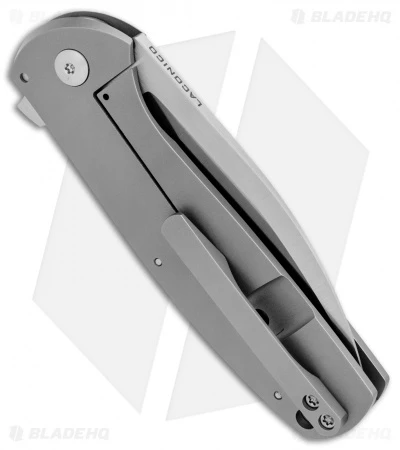 Laconico Knives Jasmine Frame Lock Knife Contoured Ti (3.1" Satin) - Image 2