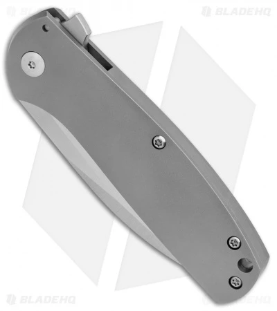 Laconico Knives Jasmine Frame Lock Knife Contoured Ti (3.1" Satin) - Image 3