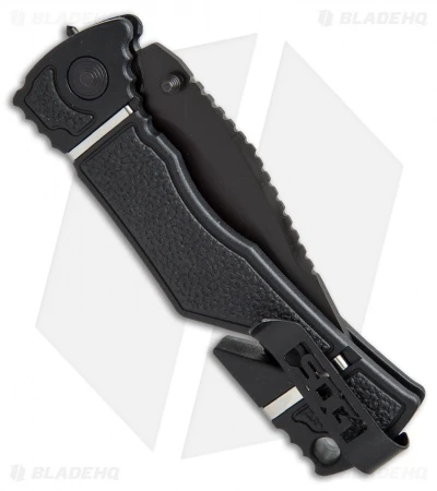 SOG Trident Elite Clip Point Spring Assisted Knife (3.7" Black) TF102 - Image 2