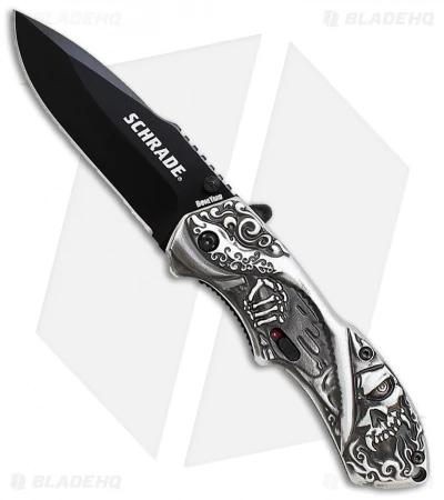 Schrade Boneyard Series Reaper MAGIC Spring Assisted Knife (3.25" Black)