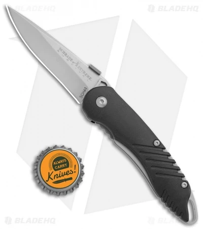 Schrade Extreme Survival Spring Assisted Knife Black ABS (3" Bead Blast) SCHA1 - Image 4