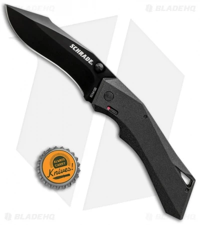 Schrade Shiznit MAGIC Spring Assisted Knife Black (3.375" Black) - Image 3