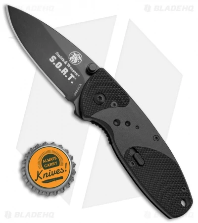 Smith & Wesson Large S.O.R.T. Spring Assisted Knife Black (2.5" Black) - Image 4