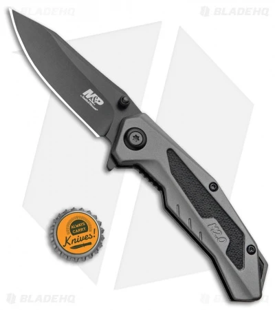 M&P M2.0 U.G. Assisted Knife Gray Aluminum (3" Black) 1100040 - Image 4