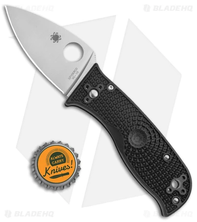 Spyderco Lil' Temperance 3 Lightweight Knife Black FRN (2.9" Satin) C69PBK3 - Image 4