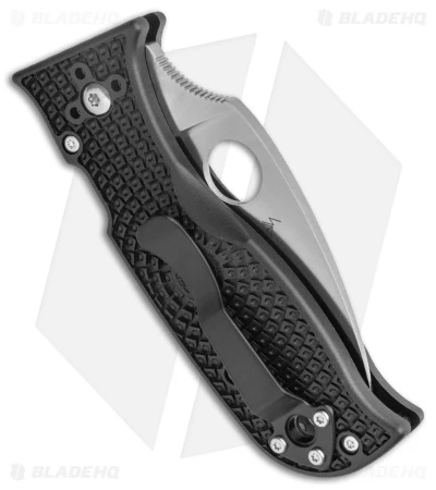 Spyderco Lil' Temperance 3 Lightweight Knife Black FRN (2.9" Satin) C69PBK3 - Image 3