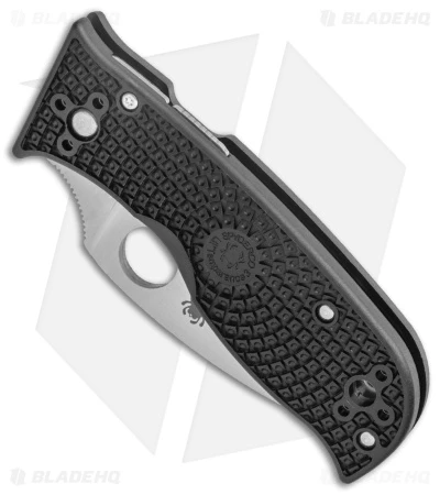 Spyderco Lil' Temperance 3 Lightweight Knife Black FRN (2.9" Satin) C69PBK3 - Image 2