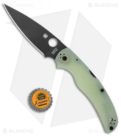 Spyderco Native Chief M4 Exclusive Lockback Knife Natural G-10 (4.08" Black) - Image 4