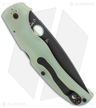 Spyderco Native Chief M4 Exclusive Lockback Knife Natural G-10 (4.08" Black) - Image 3