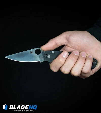 Spyderco Paramilitary 2 Knife Carbon Fiber (3.4" Satin Serr 52100) - Image 6