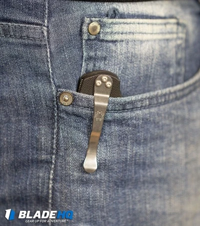 Spyderco Paramilitary 2 Knife Carbon Fiber (3.4" Satin Serr 52100) - Image 7