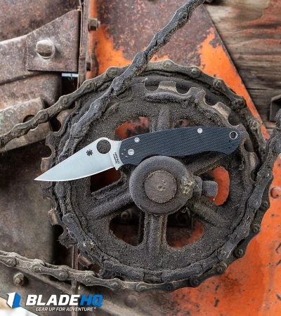 Spyderco Paramilitary 2 Knife OD Green G-10 (3.4" Black) C81GPGRBK2 - Image 7