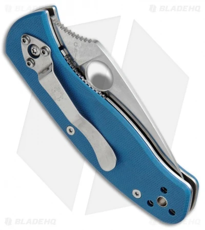 Spyderco Persistence Folding Knife Blue G-10 (2.75" Satin) C136GPBL - Image 3