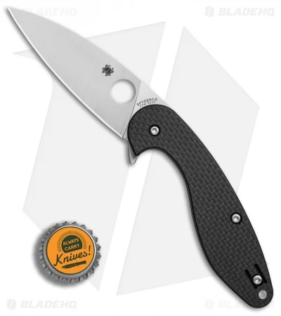 Spyderco Sliverax Compression Lock Knife CF/G-10 Laminate (3.5" Satin) C228CFP - Image 4