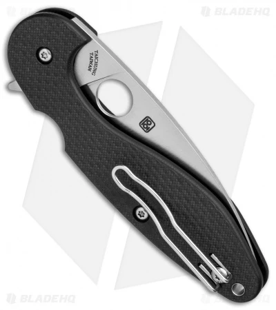 Spyderco Sliverax Compression Lock Knife CF/G-10 Laminate (3.5" Satin) C228CFP - Image 2