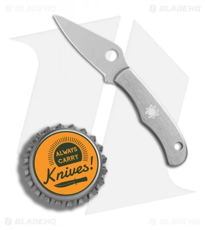 Spyderco Bug Stainless SS Mini Folding Keychain Knife (1.31" Satin) C133P - Image 4