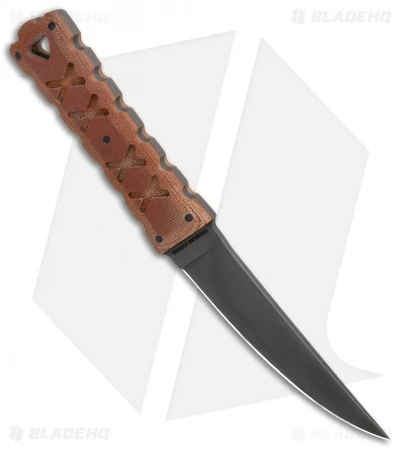 Williams Blade Design HZK Fixed Blade Knife Burlap Micarta (4.25" Black) HZK-003 - Image 2