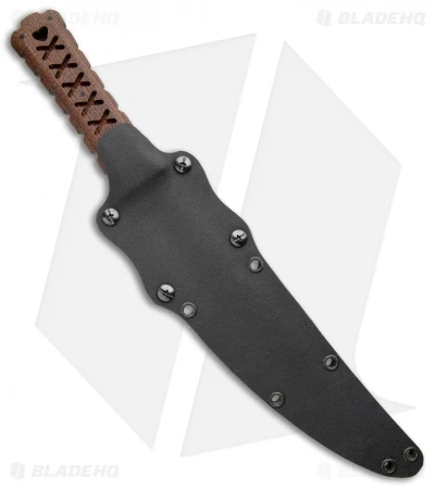 Williams Blade Design HZO Fixed Blade Knife Burlap Micarta (9" Black) HZO-002 - Image 3