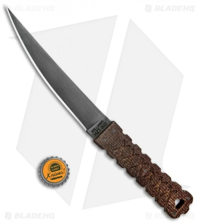 Williams Blade Design HZT Fixed Blade Knife Burlap Micarta (6.5" Black) HZT-002 - Image 4