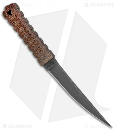 Williams Blade Design HZT Fixed Blade Knife Burlap Micarta (6.5" Black) HZT-002 - Image 2