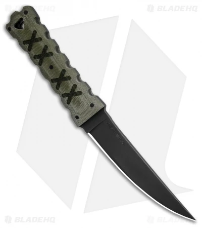 Williams Blade Design Hira Zukuri HZT 004 Fixed Blade Green Micarta (4.5" Black) - Image 2