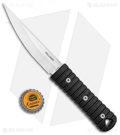 Williams Blade Design OZK 001 Fixed Blade Knife Black G-10 (4.5" Satin) - Image 4