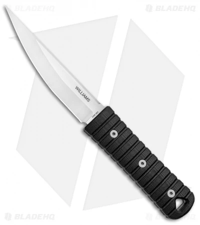 Williams Blade Design OZK 001 Fixed Blade Knife Black G-10 (4.5" Satin)