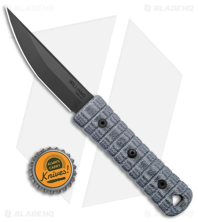 Williams Blade Design Osoraku Zukuri Mini Kaiken Black Micarta (3.6" Black) - Image 4