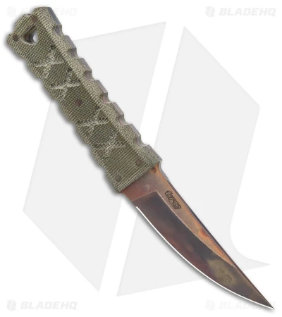 Williams Blade Design Shobu Zukuri Mini Kaiken Green Micarta (3.5" Apocalyptic) - Image 2