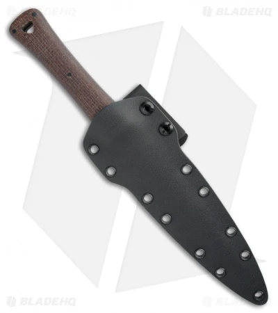 Williams Blade Design SMD Fixed Blade Knife Burlap Micarta (6" Gray) SMD-002 - Image 3