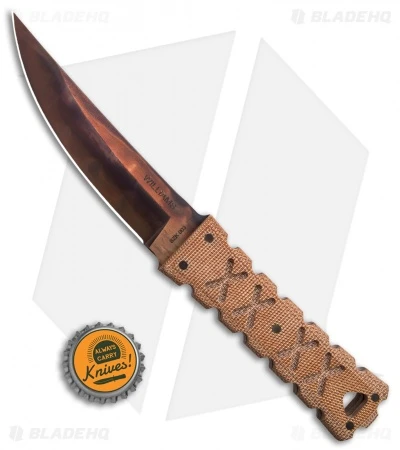 Williams Blade Design SZK Natural Canvas Micarta (4.5" Apocalyptic) SZK-003 - Image 4