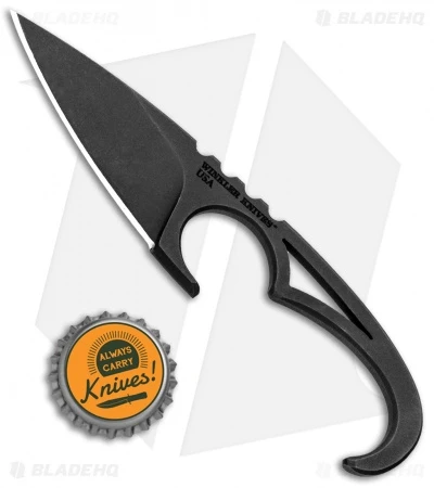 Williams Blade Design Sgian Dubh Neck Knife Fixed Blade (2.5" Black) SDN-003 - Image 4