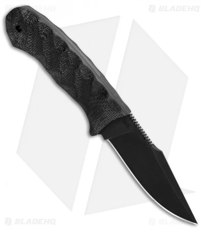 Winkler Knives Jaeger Fixed Blade Knife Black Micarta (3.75" Black) - Image 2