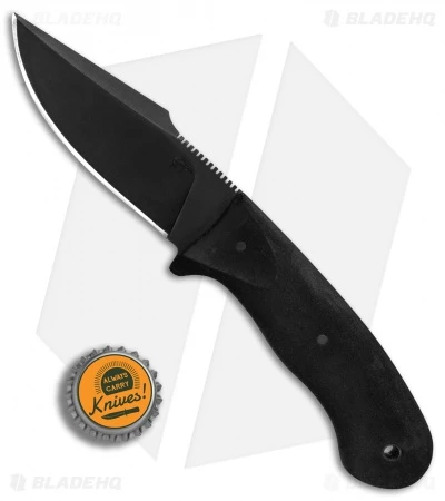 Winkler Knives Jaeger Fixed Blade Knife Black Rubber (3.75" Black) - Image 4