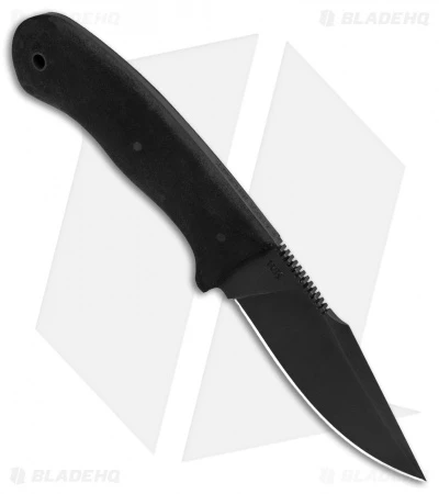 Winkler Knives Jaeger Fixed Blade Knife Black Rubber (3.75" Black) - Image 2