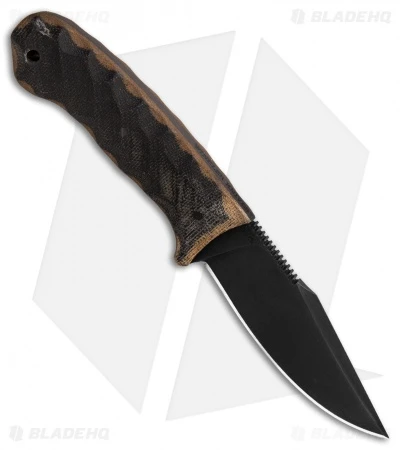 Winkler Knives Jaeger Fixed Blade Knife WASP Micarta (3.75" Black) - Image 2