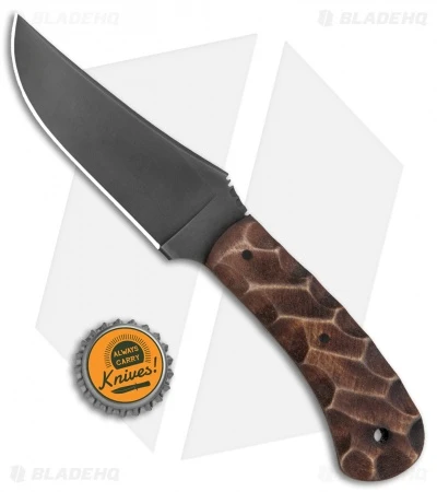 Winkler Knives Blue Ridge Hunter Fixed Blade Knife Sculpted Maple (4.1" Black) - Image 5