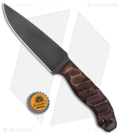 Winkler Knives Drop Point Crusher Fixed Blade Sculpted Maple (5.25" Caswell) - Image 4