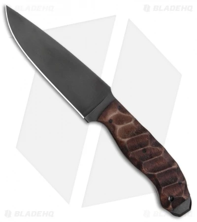 Winkler Knives Drop Point Crusher Fixed Blade Sculpted Maple (5.25" Caswell)