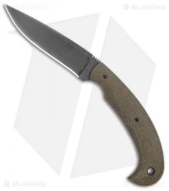 Winkler Knives Contingency Fixed Blade Knife Green Canvas Laminate (3.75" Black)