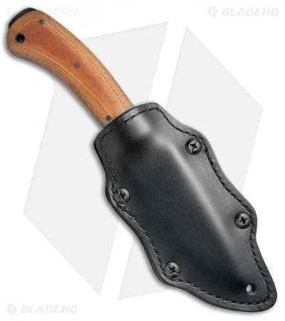 Winkler Knives Woodsman Fixed Blade Knife Tan Canvas Laminate (4.25" Caswell) - Image 3