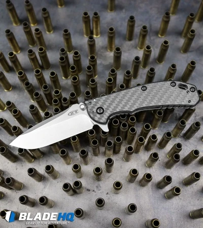 Zero Tolerance Hinderer 0566CF Assisted Opening Knife (3.25" Stonewash) ZT - Image 3