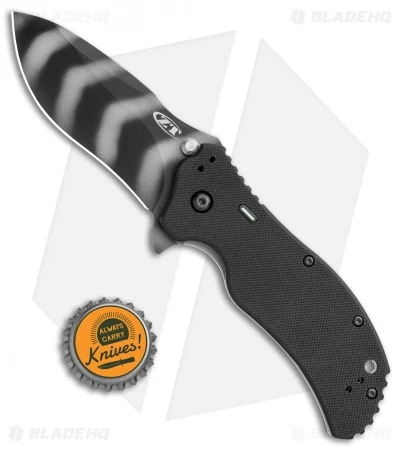 Zero Tolerance 0350TSTR Assisted Opening Knife Tritium (3.25" Tiger Stripe) ZT - Image 5